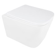 AZARIO Унитаз подвесной AIRA 340х485х365 безободковый, система смыва 