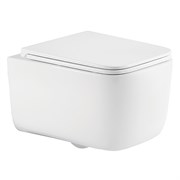 AZARIO Унитаз подвесной BACIO 340х485х350 безободковый, система смыва 