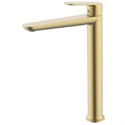 AZARIO Смеситель для раковины-чаши Alanti высокий, керамический картридж, золото матовое (AZ-K9032MG) AZ-K9032MG