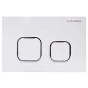 AZARIO Кнопка смыва NEW-TS механическая, двойной смыв, квадратные кнопки, ABS пластик, белый (AZ-ABS-002-W) AZ-ABS-002-W