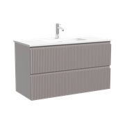 SANCOS Тумба подвесная Snob R 995х390х500, c двумя ящиками оснащенными доводчиками, Doha Soft, арт.SNR100/39SM SNR100/39SM