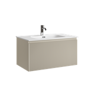 SANCOS Тумба подвесная Snob R 1.0 790х445х406, c одним ящиком оснащенным доводчиками, Beige Soft , арт.SNR1.080CE SNR1.080CE