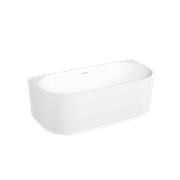 SANCOS Акриловая ванна Vivia 1700x800x580, пристенная, с каркасом, со сливом-переливом, донным клапаном