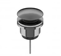 CERAMICA NOVA Донный клапан универсальный 70003GG с системой клик - клак латунь вороненая сталь PVD 70003GG