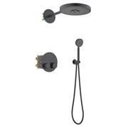 TIMO Душевая система встроенная с термостатом Saona черный (SX-2308/03SM) SX-2308/03SM