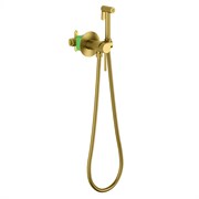 TIMO Смеситель встроенный с гигиеническим душем Saona золото шлифованное (2338/20SM) 2338/20SM