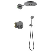 TIMO Душевая система встроенная с термостатом Saona черное золото (SX-2308/18SM) SX-2308/18SM