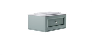 ASTRA-FORM Тумба подвесная Классик  80 с 1ящ NCS S 3005-b80g мат. с раковиной Ретро бел гл. и столешницей Solid бел гл. 4631177714047