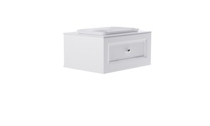 ASTRA-FORM Тумба подвесная Классик  80 с 1ящ белый мат. с раковиной Ретро бел гл. и столешницей Solid бел гл. 4631177714092