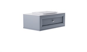 ASTRA-FORM Тумба подвесная Классик 100 с 1ящ NCS S 3005-R80B мат. с раковиной Ретро бел гл. и столешницей Solid бел гл. 4631177714177