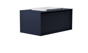 ASTRA-FORM Тумба подвесная Фрейм 90см 1ящ RAL7024 мат., раковина Антарес бел гл, столешница Solid в цвете 4631177715341