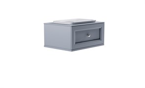 ASTRA-FORM Тумба подвесная Классик 80см 1ящ NCS S 3005-R80B мат., раковина Ретро бел глянц, столешница Solid в цвете 4631177715495