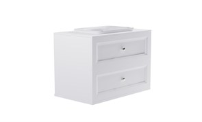 ASTRA-FORM Тумба подвесная Классик 90см 2ящ белый мат., раковина Ретро бел глянц, столешница Solid белый мат. 4631177715839