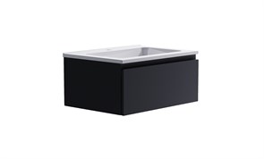 ASTRA-FORM Нижний шкаф Альфа 70 с 1 ящиком темно-серый (RAL7024 матовый)+ Раковина 