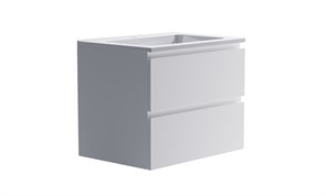 ASTRA-FORM Нижний шкаф Альфа 70 с 2 ящиками белый матовый + Раковина 