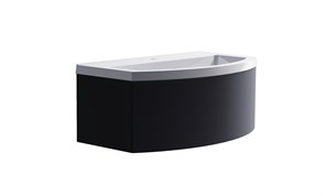 ASTRA-FORM Нижний шкаф Венеция2.0 100 с 1 ящиком темно-серый (RAL7024 матовый)  + Раковина 