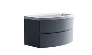 ASTRA-FORM Нижний шкаф Венеция2.0 100 с 2 ящиками серо-голубой (NCS S 3005-R80B матовый) + Раковина 