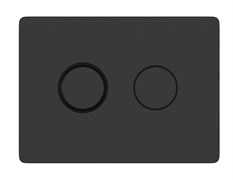 CERSANIT Кнопка ACCENTO CIRCLE для AQUA пневматическая пластик черный матовый A63839