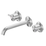 ABBER Смеситель Wasser Kreis 316 AF81123BST-L для раковины скрытого монтажа, сталь брашированная AF81123BST-L