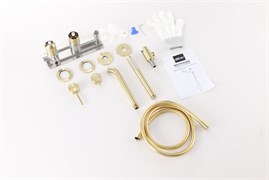 ABBER Смеситель Wasser Kreis 316 AF8130BG для ванны скрытого монтажа, золото брашированное AF8130BG