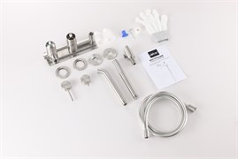 ABBER Смеситель Wasser Kreis 316 AF8130BST для ванны скрытого монтажа, сталь брашированная AF8130BST