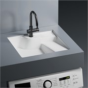 ABBER Раковина на стиральную машину встраиваемая снизу  Rechteck AC2224R белая AC2224R