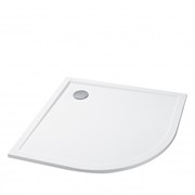 AQUATON Душевой поддон из литьевого мрамора Калифорния М 100х100 четверть круга белый 1A740136CA010 1A740136CA010