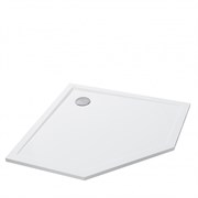 AQUATON Душевой поддон из литьевого мрамора Калифорния М 100х100 пятиугольный белый 1A739836CA010 1A739836CA010