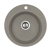 AQUATON Мойка для кухни Шелли круглая серый шелк 1A734732SS250 1A734732SS250