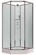 TIMO Premium ILMA 701 душевая кабина с крышей, хамам и стульчиком 100*100*225 ILMA701-roof-701-T-STILMA-T-CH/C
