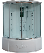 TIMO Lux T-7735 Clean Glass душевая кабина 135*135*230, турецкая баня хамам T-7735C-T-STUN