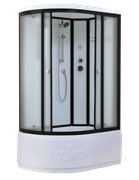 TIMO Standart T-6620 Black Fabric R душевая кабина (120*85*220), турецкая баня хамам T-6620BFR-T-STUN