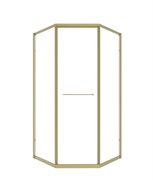 TIMO Душевой угол TTSS-100/17C-8L, раздвиж 1000*1000*2000, проф мат золото, стекло проз 8 мм T34L