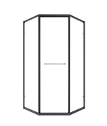 TIMO Душевой угол TTSS-100/03C-8L, раздвиж 1000*1000*2000, проф черный, стекло проз 8 мм T35L