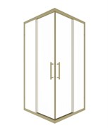 TIMO Душевой угол TKSS-100/17C-8, раздвиж 1000*1000*2000, проф мат золото, стекло проз 8 мм T39