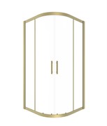 TIMO Душевой угол TPSS-100/17C-8, раздвиж 1000*1000*2000, проф мат золото, стекло проз 8 мм T45