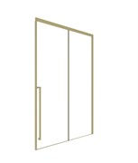 TIMO Душевая дверь TDSS-150/17C-8L, раздвиж 1500*2000, проф мат золото, стекло проз 8 мм T55L
