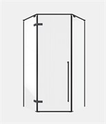 TIMO Душевой угол TTSSP-100/03C-8, распаш 1000*1000*2000, проф черный, стекло проз 8 мм T71