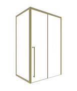 TIMO Душевая дверь TDSS-130/17C-8L, раздвиж 1300*2000, проф матовое золото + торцевое стекло TSS-900/17C-8 900*2000, проф матовое золото T53L+T62