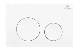 AZUMA Ronda Кнопка смыва AZU003.01 белая, пластик AZU003.01