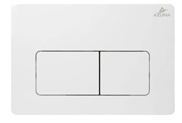 AZUMA Сuadro Кнопка смыва Azuma Сuadro AZU007.01 белая, пластик AZU007.01