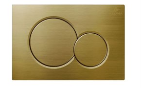 AZUMA Slim13 Кнопка для инсталляции AZU010.05 золото брашированное пластик AZU010.05