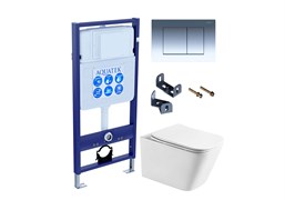 AQUATEK SET ЛИБРА T-010/KKI33 (рама Standard INS-0000012+крепеж KKI-0000033+KDI-0000010+унитаз ЛИБРА AQ1505T-00 с тонким сиденьем soft-close) SET ЛИБРА T-010/KKI33