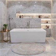 AZARIO Ванна акриловая Dew 1700x800x600 отдельностоящая, в комплекте с сифоном и металлической рамой (AZ-8673-1.7) AZ-8673-1.7