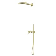 ABBER Душевая система Perfekte 316 AF8A18BG скрытого монтажа без излива, золото брашированное AF8A18BG
