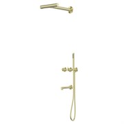 ABBER Душевая система Perfekte 316 AF8A50BG скрытого монтажа с изливом, золото брашированное AF8A50BG