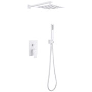 ABBER Душевая система Daheim AF8219W скрытого монтажа без излива, белая матовая AF8219W