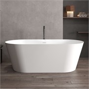 ABBER Ванна из искусственного камня Stein AS9605 белая матовая AS9605