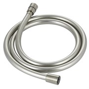 AQUAme AQM1502BN  Шланг душевой, ПВХ, 1500 мм, с латунными коническими гайками и защитой от перекручивания, никель шлифованный AQM1502BN