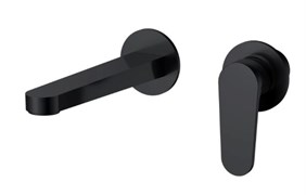 AQUAme AQM6915MB Novara Смеситель для раковины настенный на 2отв., цвет черный матовый AQM6915MB